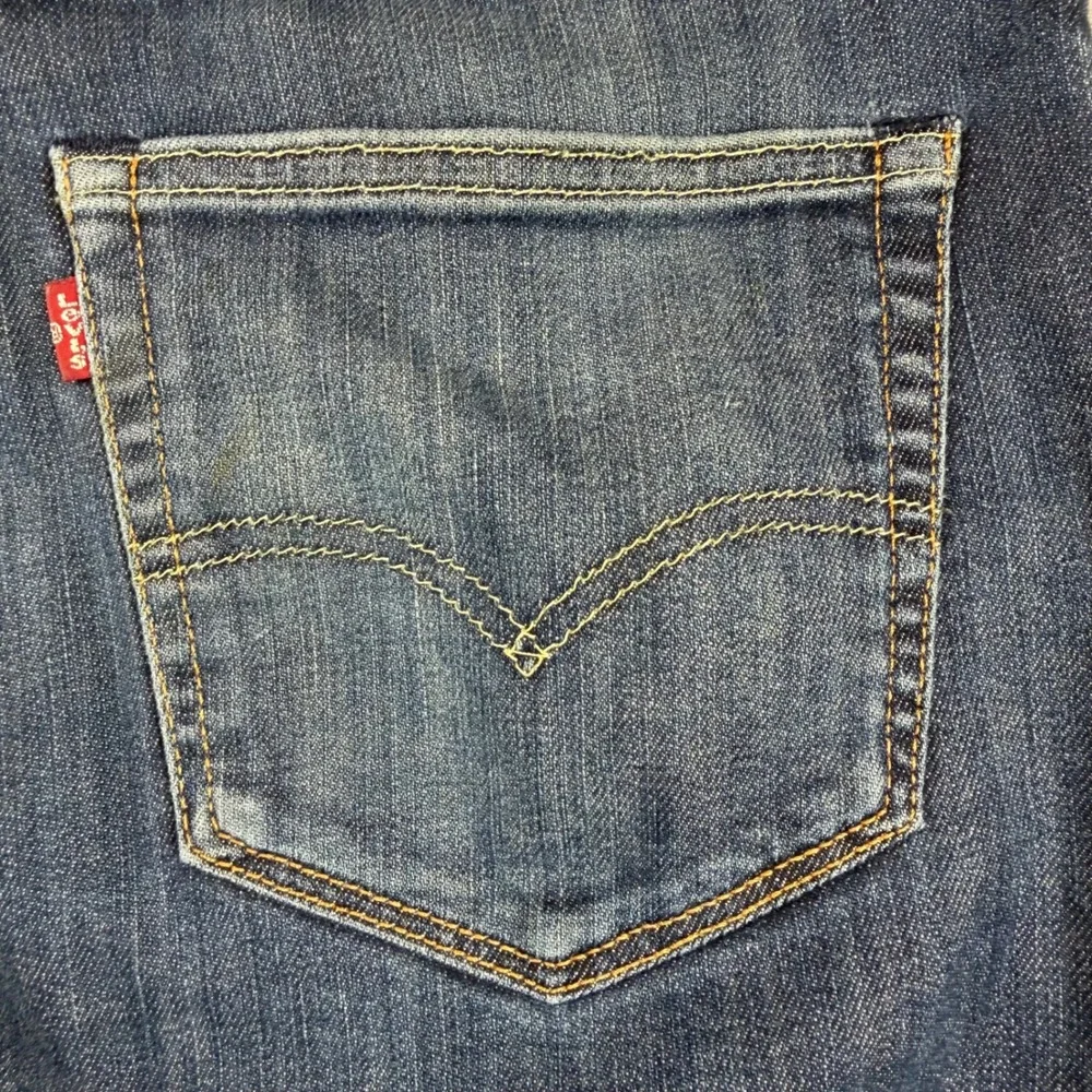 Levis 504 Regular Straight Fit Jeans Mens 31x32 Blue Denim Bought In London